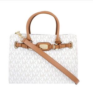 NWOT Michael Kors Hamilton Ladies Large PVC Satchel Handbag